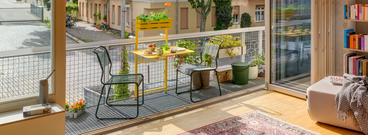 Klein aber Balkon