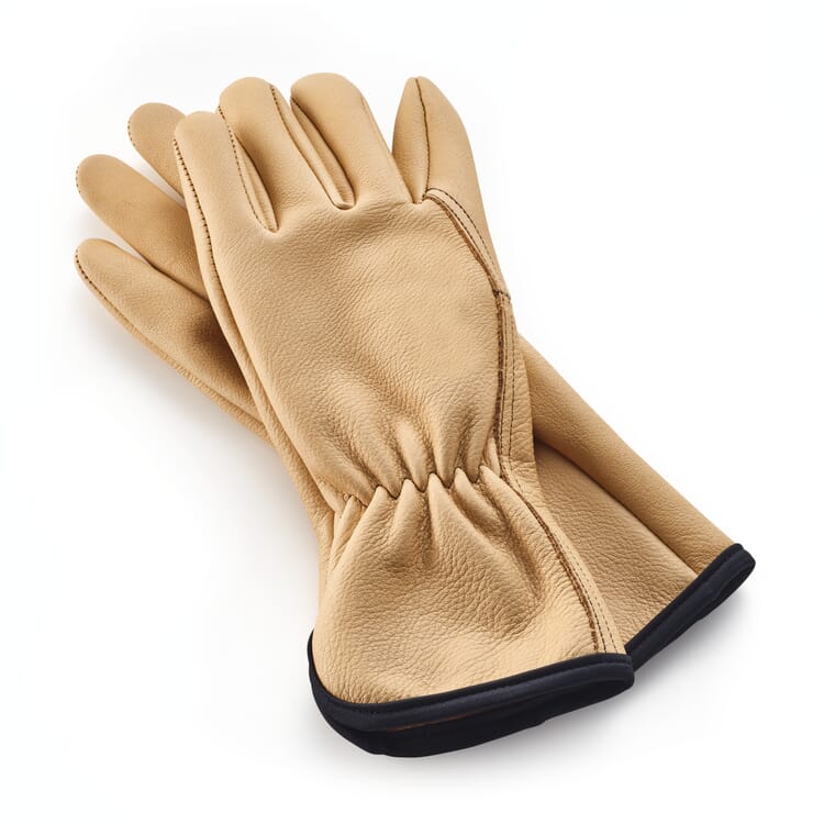 Garden glove leather, Ochre
