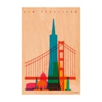 Postkarte Woodhi San Francisco