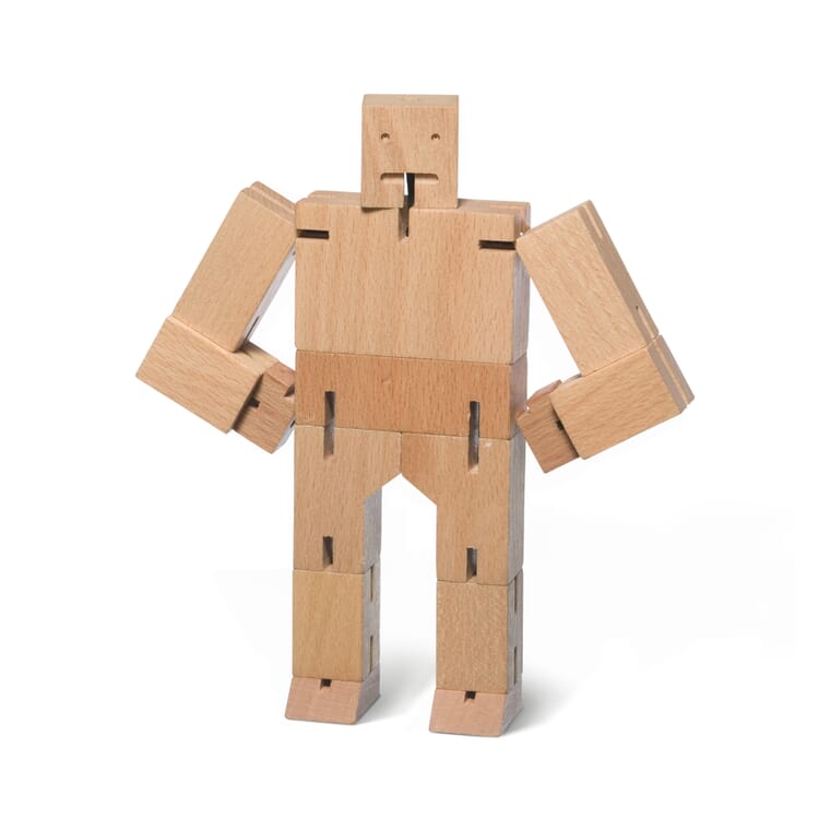 Holzfigur Cubebot, Natur