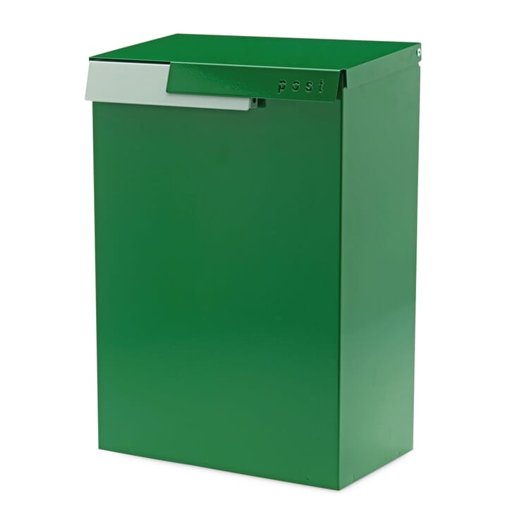Mailbox Cato, Green / White aluminum