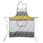 Checkered Apron White / Yellow