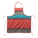 Checkered Apron Coral / Blue