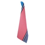 Checkered Dish Towel Coral / Blue