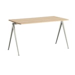 Rectangular Table “Pyramid” Small Beige and Oak Wood