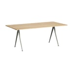 Tisch Pyramid, rechteckig Groß Beige / Eiche
