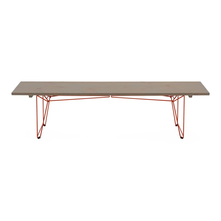 Table and bench BTB frame, RAL 2001 Red orange