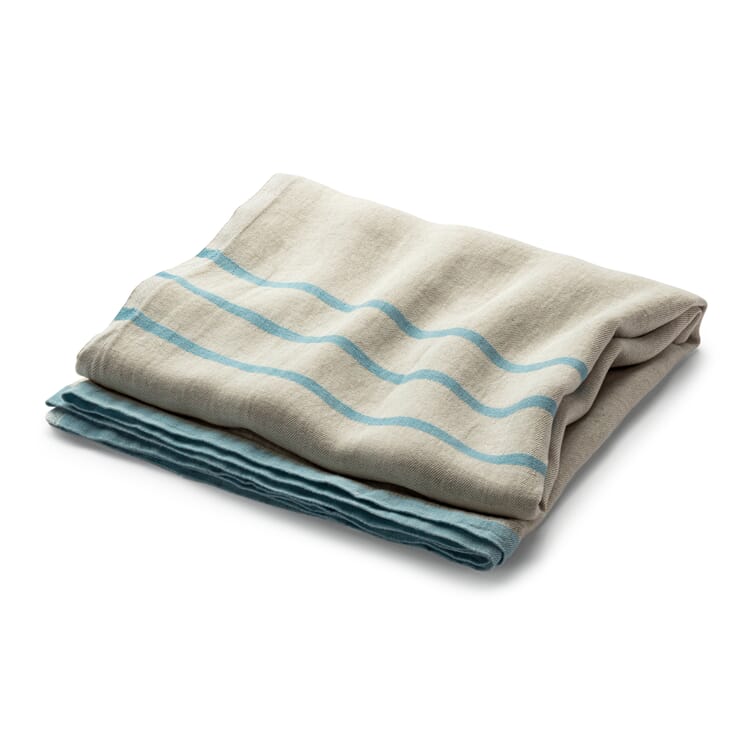 Linen cloth large, Nature blue