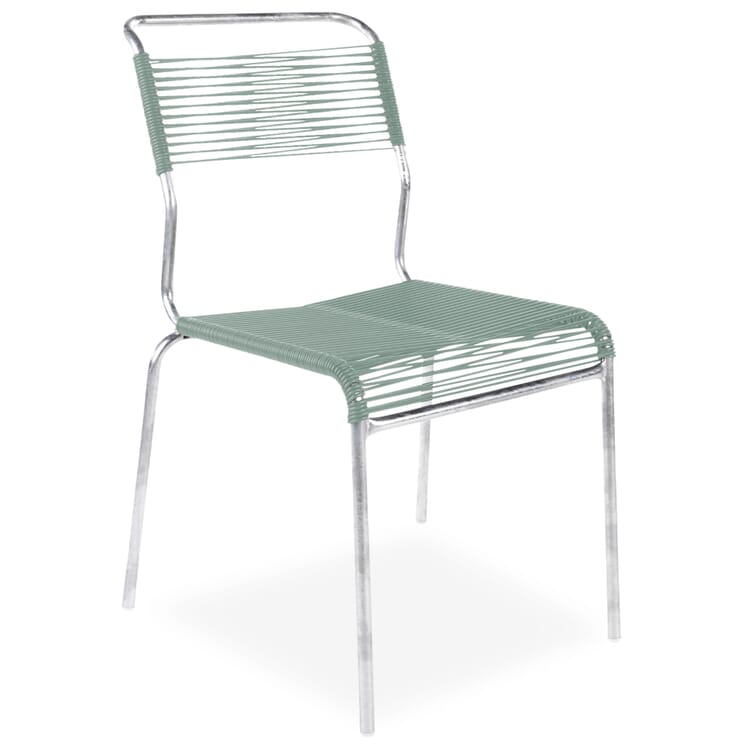 Säntis chair, hot-dip galvanized, Pastel green RAL D 120 70 10