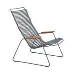 Garden Lounge Chair “Click” Grey and Grey