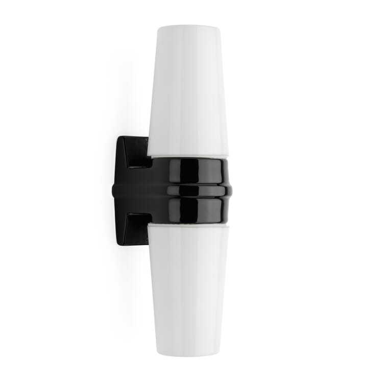 Wall and mirror lamp porcelain, Black