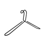 Coat hanger Gallo Tex Black