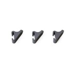 Wall rail system VGP Hook plastic, 3 pieces Gray