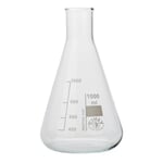 Glass bottle cone 1000 ml