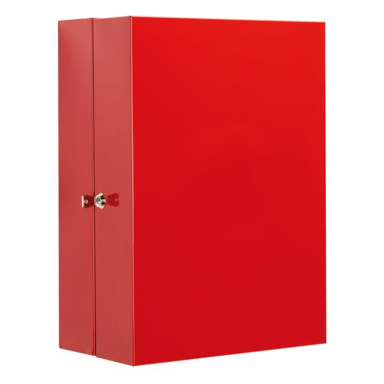 Medicine cabinet Pronto, RAL 3000 Fire red