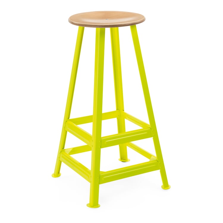 Bar stool Chemnitz, RAL 1026 Luminous yellow