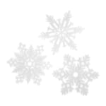 Window decoration snowflake Set of 3