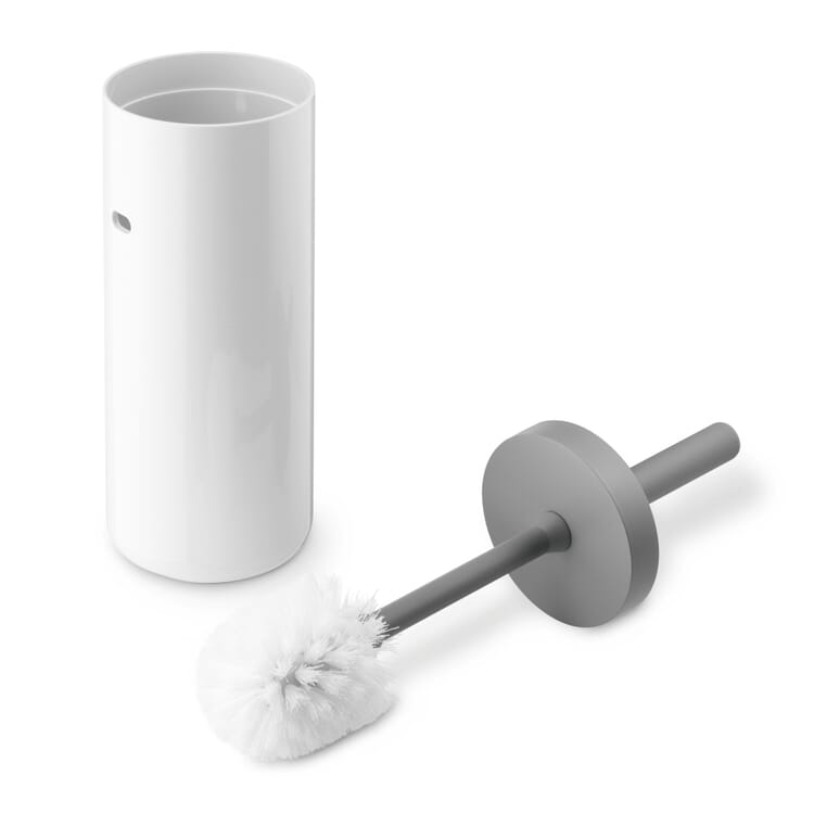 Toilet brush Lunar, White / Grey
