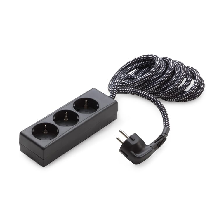 Socket with textile cable
