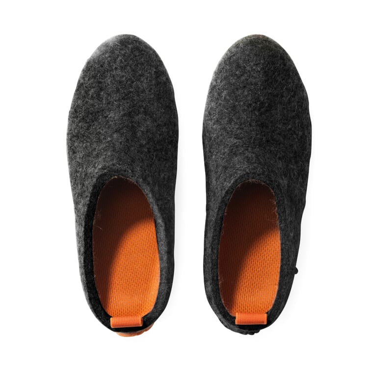 Lahtiset Slippers, Black / Orange