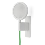 MAG Wall Sconce. White / Cable: Green