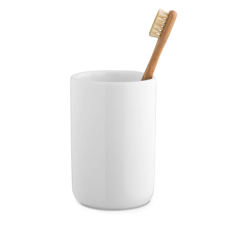 Zangra Toothbrush Cup, White