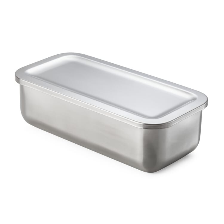 Storage tin stainless steel, 870 ml