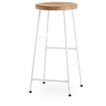 Bar stool Cornet Small Oak / White