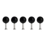 Garderobenhaken Dots Schwarz, glänzend