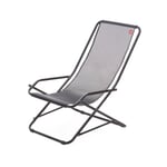 Dondolina deck chair Black / Black