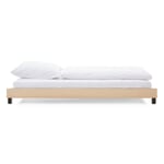 Bett Stiege, Stapelbar Esche / Tiefschwarz RAL 9005
