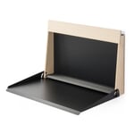 Standing desk and wall secretary cabinet RAL 7021 Black grey