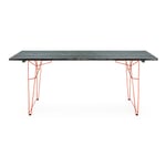 LTL table and lounger frame RAL 2001 Red orange