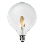 LED-Filament-Globelampe 125 mm E27 7 W Klar