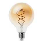 LED Filament Light Bulb with Golden Finish Globe Shape E27 5.5 W