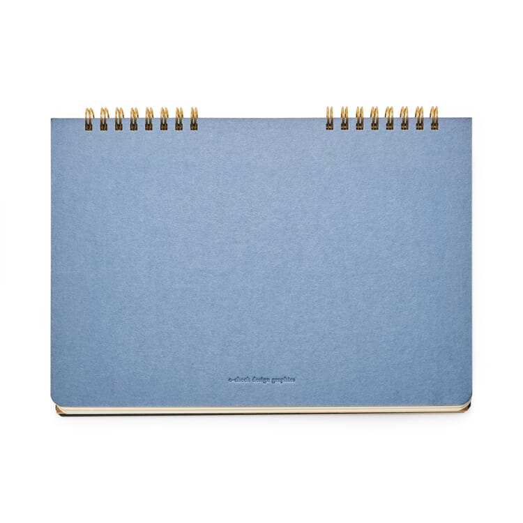 Notebook spiral binding landscape, Blank