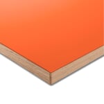 Table top for table frame ERIK, rectangular orange