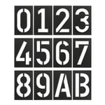 House number Spiekermann Industrial Black gray 0