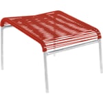 Footstool Säntis, hot-dip galvanized Signal red RAL 3001