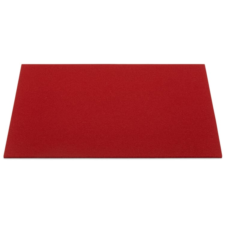 Table set felt, Red