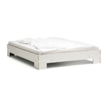 Gurtbett Bed 160x200 cm straps, white