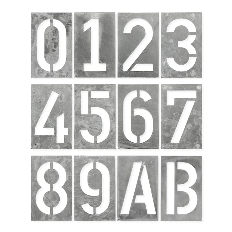 House number Spiekermann Industrial, Hot-dip galvanized