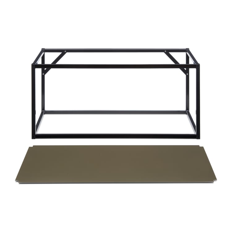 Shelf unit Tara, RAL 7021 Black grey