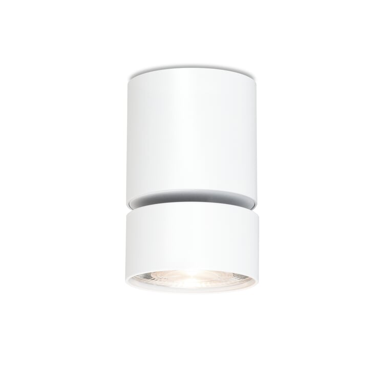 Surface mounted spotlight Wittenberg, RAL 9016 Traffic white