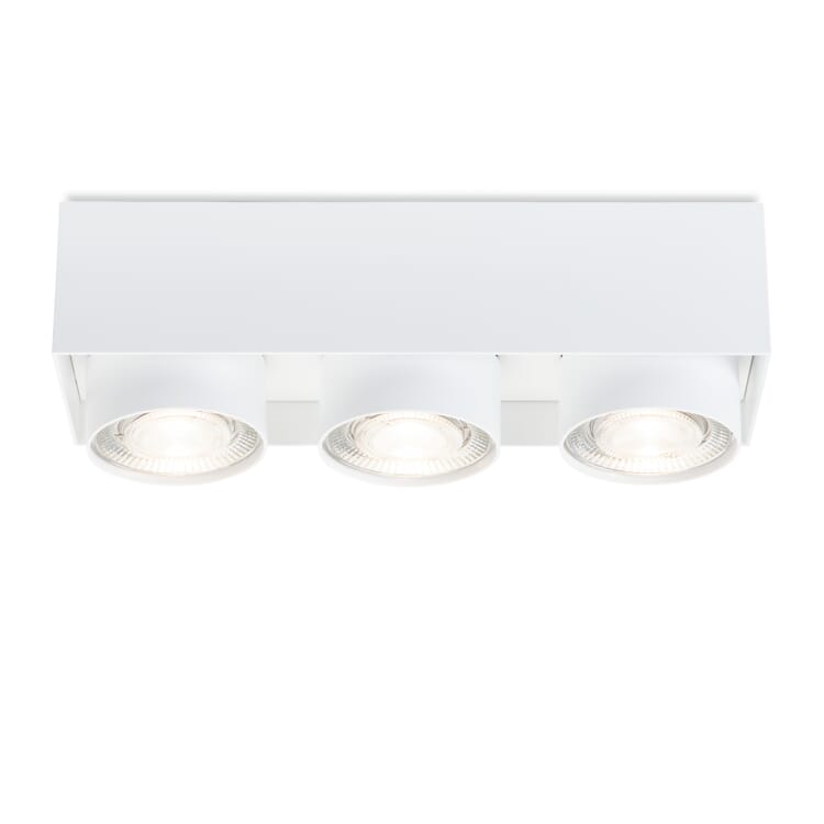 Surface mounted spotlight Wittenberg, RAL 9016 Traffic white