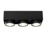 Surface mounted spotlight Wittenberg RAL 9005 Jet black