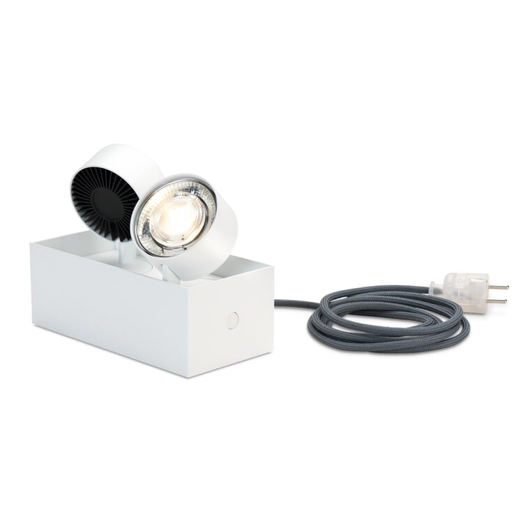 Stand spotlight Wittenberg, Traffic white RAL 9016