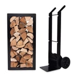 Set of Wood stacker and Hand Truck Woodstock