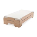 Latex mattress stacking bed