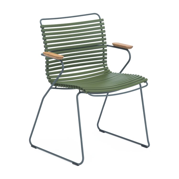 Armchair Click, Gray / Green